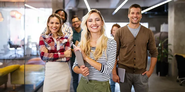 Erfolgreiches Team im Unternehmen
