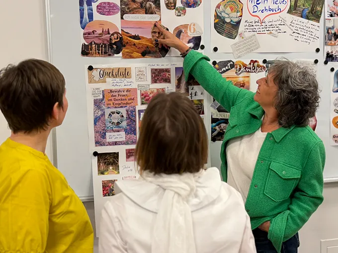 Petra Wackerle in einem ihrer Seminare